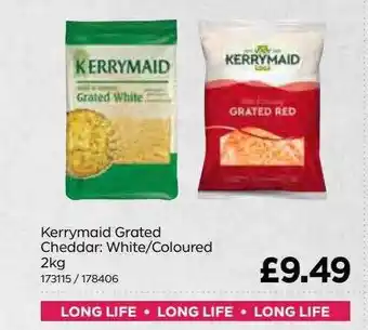 Bestway Kerrymaid grated cheddar : white-coloured offer