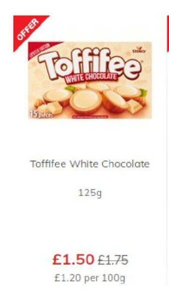 Morrisons Toffifee White Chocolate offer