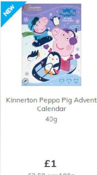 Morrisons Kinnerton Peppa Pig Advent Calendar offer