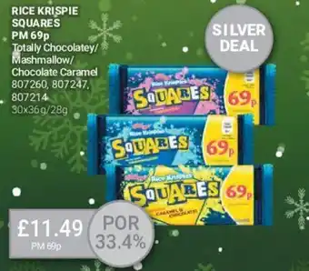 Bestway Rice Krispie Squares Totally Chocolatey/Mashmallow/Chocolate Caramel offer