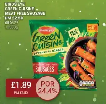 Bestway Birds Eye Green Cuisine Meat Free Sausage offer
