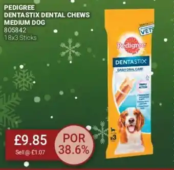 Bestway Pedigree Dentastix Dental Chews Medium Dog offer