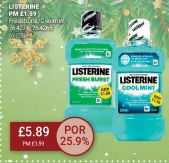 Bestway Listerine Freshburst/Coolmint offer