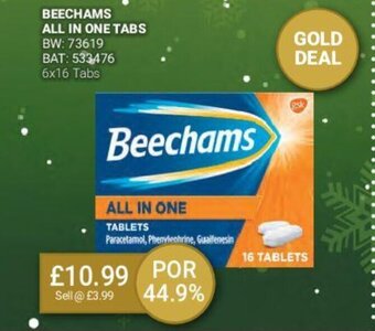 Bestway Beechams All In One Tabs offer