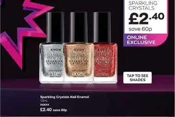 Avon Sparkling Crystals Nail Enamel offer
