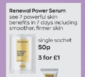 Avon Renewal Power Serum offer