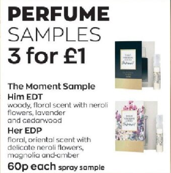 Avon Perfume Samples offer