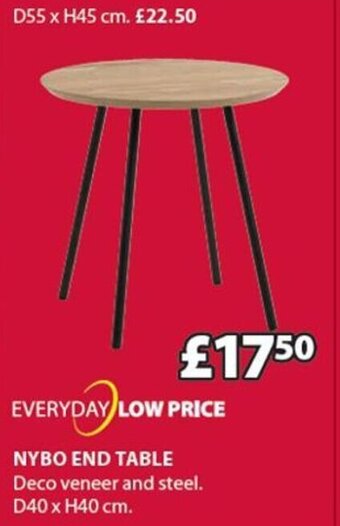 JYSK Nybo End Table offer