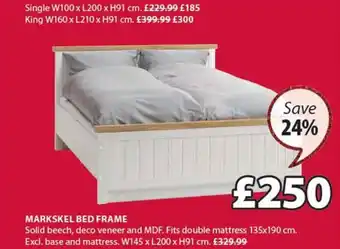 JYSK Markskel Bed Frame offer