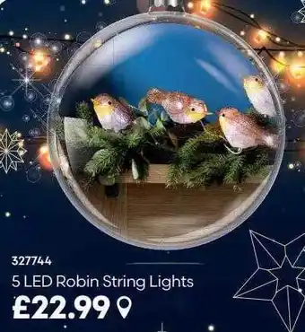 Robert Dyas 5 led robin string lights offer