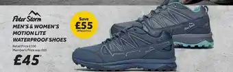 GO Outdoors Peter storm men's women's motion lite waterproof shoes offer