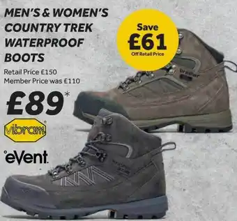 GO Outdoors Brasher men's women's country trek waterproof boots offer