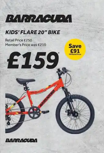 GO Outdoors Barracuda kids' flare 20 offer