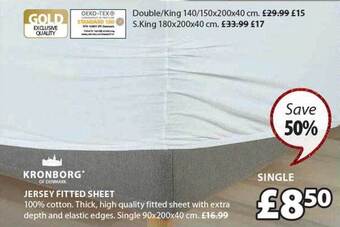JYSK Jersey fitted sheet offer