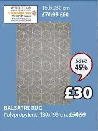 JYSK Balsatre rug offer