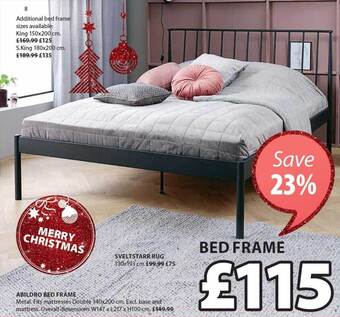 JYSK Abildro bed frame offer