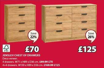 JYSK Jenslev chest of drawers offer