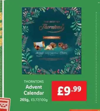 Lidl Thorntons advent calendar offer