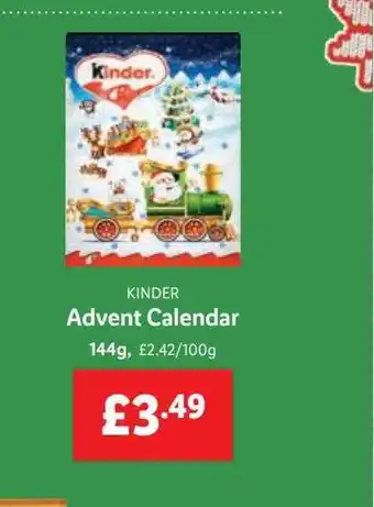 Kinder advent calendar