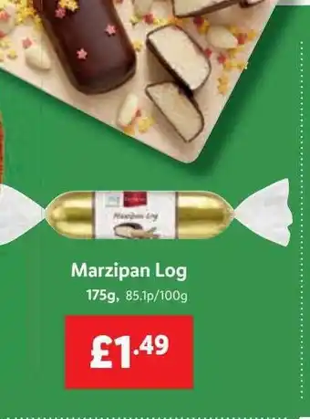 Lidl Marzipan log offer