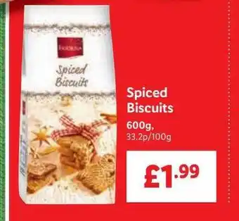 Lidl Spiced biscuits offer