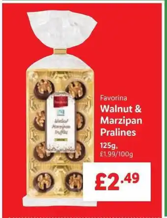 Lidl Favorina walnut & marzipan pralines offer