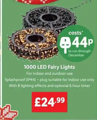 Lidl 1000 led fairy lights offer