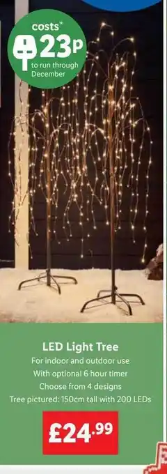 Lidl Led light tree offer