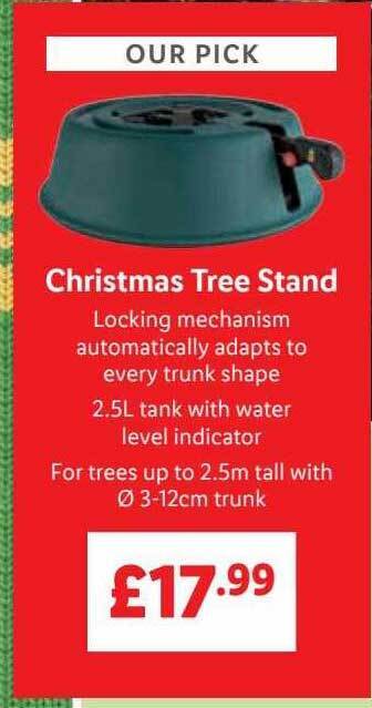 Lidl Christmas tree stand offer
