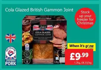 Lidl Cola glazed british gammon joint offer