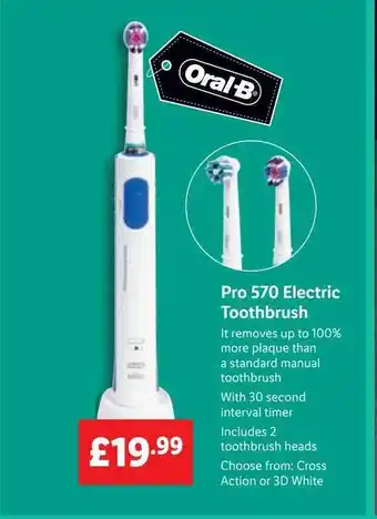 Lidl Oral-b pro 570 electric toothbrush offer
