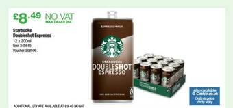 Costco Starbucks Doubleshot Espresso offer