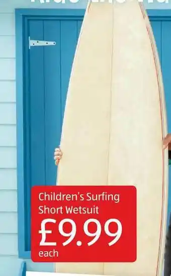 Aldi Children's Surfing Short Wetsuit offer