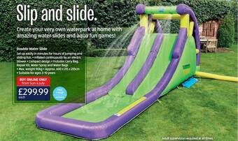 Aldi Double Water Slide offer