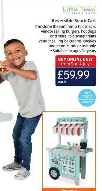 Aldi Reversible Snack Cart offer