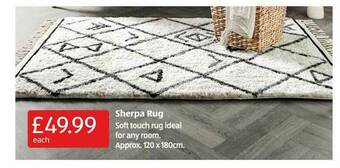 Aldi Sherpa Rug offer
