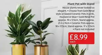 Aldi Plant Pot With Stand offer