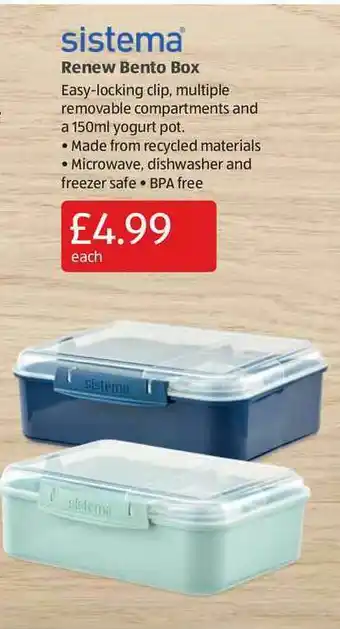 Aldi Sistema Renew Bento Box offer