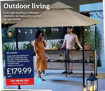 Aldi Bar Gazebo offer