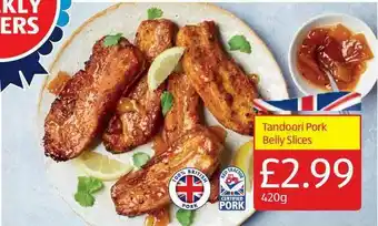 Aldi Tandoori Pork Belly Slices offer