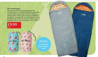 Aldi Kids' Sleeping Bag offer