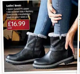 Aldi Ladies' boots offer