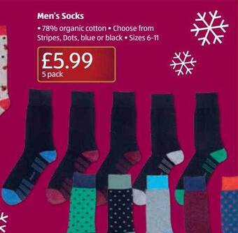 Aldi Men's socks offer