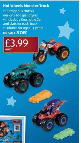 Aldi Hot wheels monster truck offer