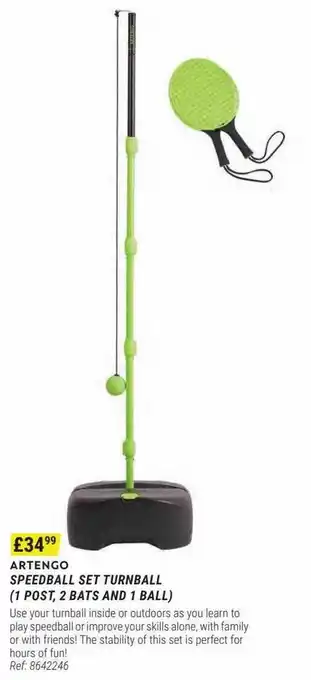 Decathlon Artenco speedball set turnball offer