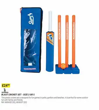 Blast cricket set - size 2 or 5