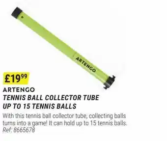 Decathlon Artengo tennis ball collector tube up to 15 tennis balls offer