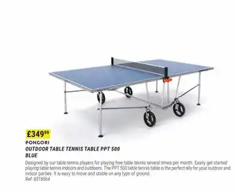 Decathlon Pongori outdoor table tennis table ppt 500 blue offer