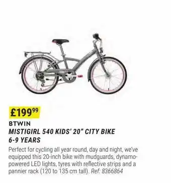Decathlon Btwin mistigirl 540 kids' 20 offer