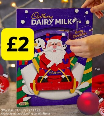Londis Cadbury Dairy Milk offer